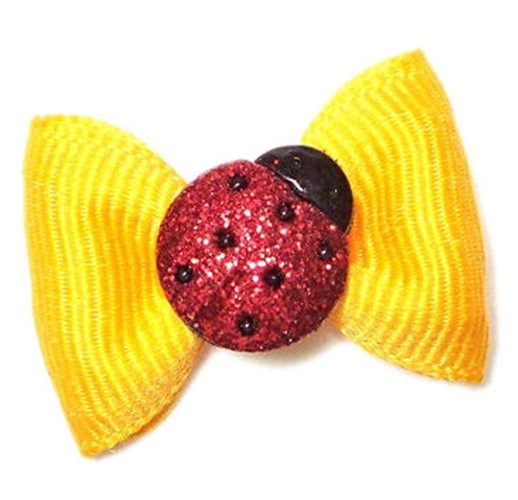 ladybug hair bow