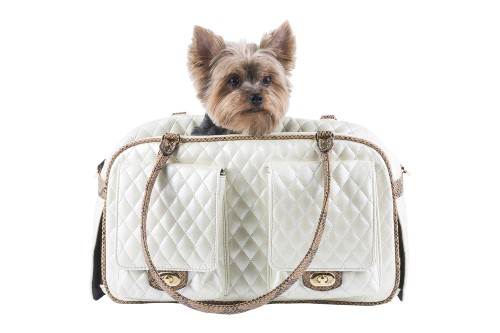 Quilted pet carrier best sale