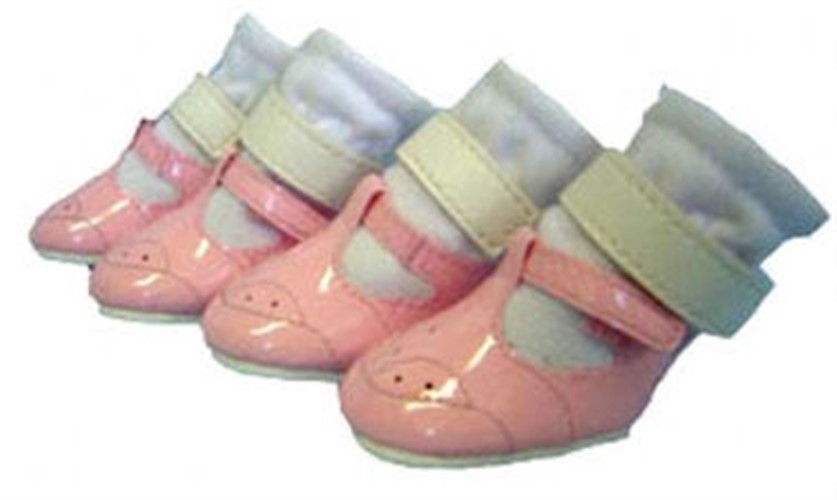 dog shoes pink