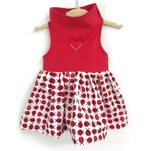 red and white ladybug dress