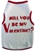 Be My Valentine? Dog Tank Shirt - iss-bemyX-YWK