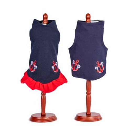 Anchors Away Dress  or Tank wooflink, susan lanci, dog clothes, small dog clothes, urban pup, pooch outfitters, dogo, hip doggie, doggie design, small dog dress, pet clotes, dog boutique. pet boutique, bloomingtails dog boutique, dog raincoat, dog rain coat, pet raincoat, dog shampoo, pet shampoo, dog bathrobe, pet bathrobe, dog carrier, small dog carrier, doggie couture, pet couture, dog football, dog toys, pet toys, dog clothes sale, pet clothes sale, shop local, pet store, dog store, dog chews, pet chews, worthy dog, dog bandana, pet bandana, dog halloween, pet halloween, dog holiday, pet holiday, dog teepee, custom dog clothes, pet pjs, dog pjs, pet pajamas, dog pajamas,dog sweater, pet sweater, dog hat, fabdog, fab dog, dog puffer coat, dog winter jacket, dog col