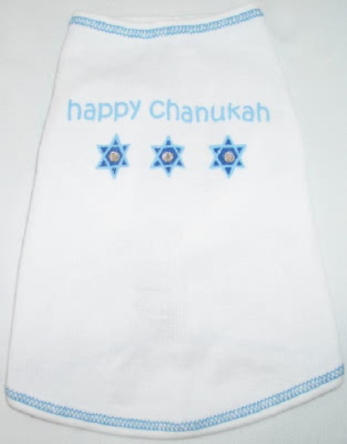 Happy Chanukah Dog Tee Shirt  dog bowls,susan lanci, puppia,wooflink, luxury dog boutique,tonimari,pet clothes, dog clothes, puppy clothes, pet store, dog store, puppy boutique store, dog boutique, pet boutique, puppy boutique, Bloomingtails, dog, small dog clothes, large dog clothes, large dog costumes, small dog costumes, pet stuff, Halloween dog, puppy Halloween, pet Halloween, clothes, dog puppy Halloween, dog sale, pet sale, puppy sale, pet dog tank, pet tank, pet shirt, dog shirt, puppy shirt,puppy tank, I see spot, dog collars, dog leads, pet collar, pet lead,puppy collar, puppy lead, dog toys, pet toys, puppy toy, dog beds, pet beds, puppy bed,  beds,dog mat, pet mat, puppy mat, fab dog pet sweater, dog sweater, dog winter, pet winter,dog raincoat, pet raincoat