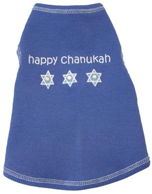 Happy Chanukah Tank  dog bowls,susan lanci, puppia,wooflink, luxury dog boutique,tonimari,pet clothes, dog clothes, puppy clothes, pet store, dog store, puppy boutique store, dog boutique, pet boutique, puppy boutique, Bloomingtails, dog, small dog clothes, large dog clothes, large dog costumes, small dog costumes, pet stuff, Halloween dog, puppy Halloween, pet Halloween, clothes, dog puppy Halloween, dog sale, pet sale, puppy sale, pet dog tank, pet tank, pet shirt, dog shirt, puppy shirt,puppy tank, I see spot, dog collars, dog leads, pet collar, pet lead,puppy collar, puppy lead, dog toys, pet toys, puppy toy, dog beds, pet beds, puppy bed,  beds,dog mat, pet mat, puppy mat, fab dog pet sweater, dog sweater, dog winter, pet winter,dog raincoat, pet raincoat