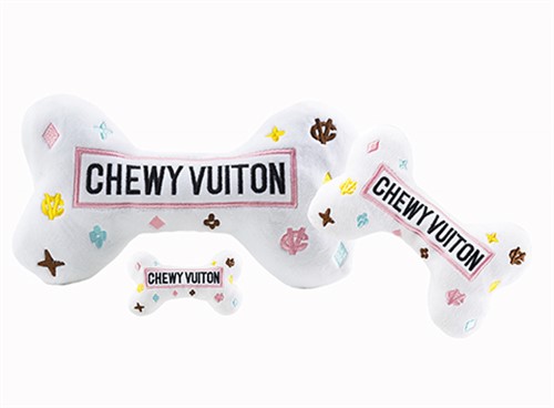 White Chewy Vuiton Bone Pet Toy   dog bowls,susan lanci, puppia,wooflink, luxury dog boutique,tonimari,pet clothes, dog clothes, puppy clothes, pet store, dog store, puppy boutique store, dog boutique, pet boutique, puppy boutique, Bloomingtails, dog, small dog clothes, large dog clothes, large dog costumes, small dog costumes, pet stuff, Halloween dog, puppy Halloween, pet Halloween, clothes, dog puppy Halloween, dog sale, pet sale, puppy sale, pet dog tank, pet tank, pet shirt, dog shirt, puppy shirt,puppy tank, I see spot, dog collars, dog leads, pet collar, pet lead,puppy collar, puppy lead, dog toys, pet toys, puppy toy, dog beds, pet beds, puppy bed,  beds,dog mat, pet mat, puppy mat, fab dog pet sweater, dog sweater, dog winter, pet winter,dog raincoat, pet raincoat