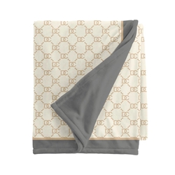 Luxe Waterproof Monogram Dog Blanket in Steel Gray  doodle couture, luxe waterproof blanket, waterproof, monogram, blanket, dog blanket, pet blanket, hello doggie, bloomingtails dog boutique, pet store, dog store, pet sale, dog sale, new pet items, new pet designs, doggie couture, pet couture, pet stuff, sale, clearance, 2023 new designs dogs, dogs, obsidian blanket, pet boutique