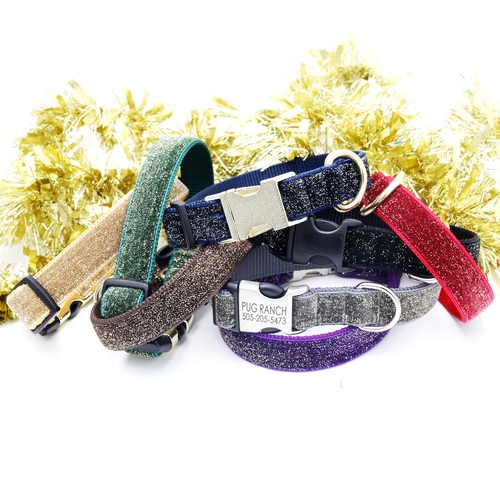 velvet dog collar and lead