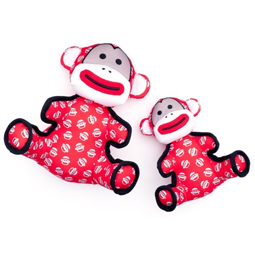 Pink sock clearance monkey dog toy