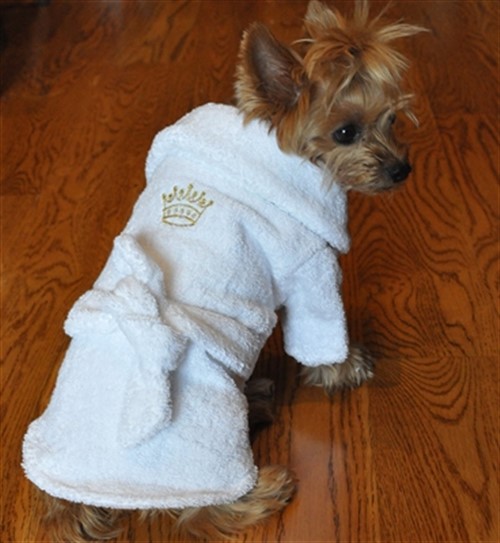 dog bathrobe