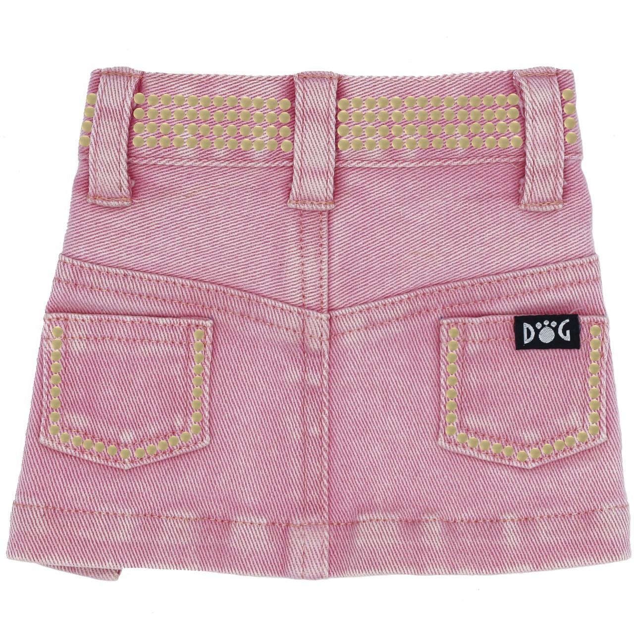 Pink Jane Denim Dog Skirt with Gold Nailheads dog skirt, dog denim, pet denim, pet denim skirt, pink denim dog skirt with gold nailheads, gold nailheads, dog dress, pet dress, flower power dog dress, flower power, flower power pet dress, dress, daisy and lucy, dog coat, pet coat, dog winter coat, pet winter coat, fashion coat, dog tweed, dig handmade, pet tweed, small dog coat, small pet coat,dog harness, pet harness, dog, pet, dog boutique, pet boutique, sale dogs, pet sale, dog store, pet store, doggie couture, bloomingtails dog boutique, new dog designs, new pet design, chanel harness, chanel pet harness, chanel dog harness, dog spring designs, harness sale, harness clearance, hello doggie