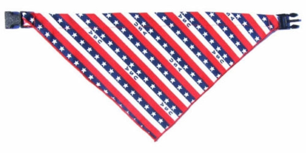 Bandana Dog Collars - USA Stripe kosher, hanukkah, toy, jewish, toy, puppy bed,  beds,dog mat, pet mat, puppy mat, fab dog pet sweater, dog swepet clothes, dog clothes, puppy clothes, pet store, dog store, puppy boutique store, dog boutique, pet boutique, puppy boutique, Bloomingtails, dog, small dog clothes, large dog clothes, large dog costumes, small dog costumes, pet stuff, Halloween dog, puppy Halloween, pet Halloween, clothes, dog puppy Halloween, dog sale, pet sale, puppy sale, pet dog tank, pet tank, pet shirt, dog shirt, puppy shirt,puppy tank, I see spot, dog collars, dog leads, pet collar, pet lead,puppy collar, puppy lead, dog toys, pet toys, puppy toy, dog beds, pet beds, puppy bed,  beds,dog mat, pet mat, puppy mat, fab dog pet sweater, dog sweater, dog winte